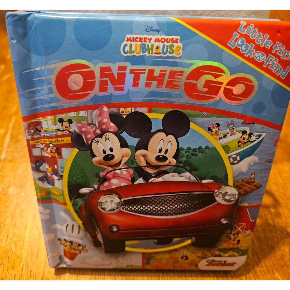 Disney Mickey Mouse Clubhouse On The Go Little Look & Find Book Kids Children's